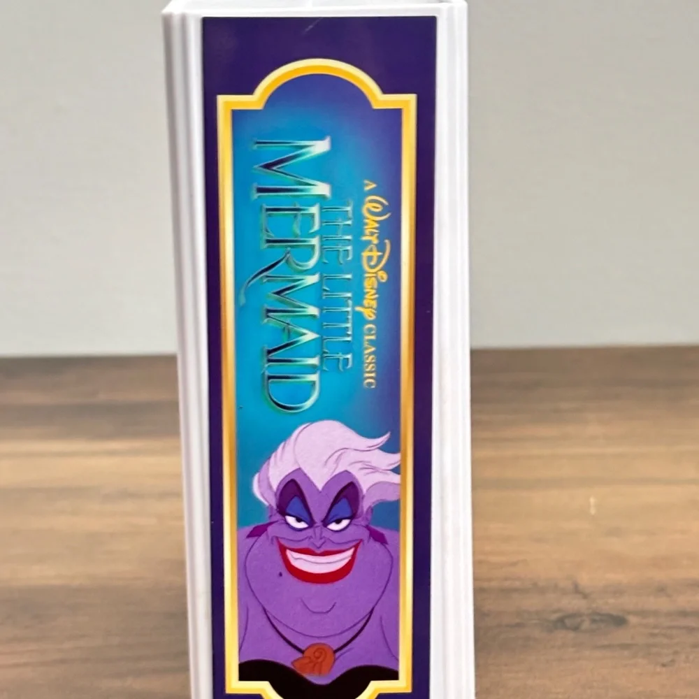 Disney Movie Character The Little Mermaid URSULA Collectible Figure Toy VHS Box